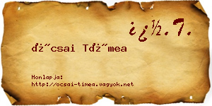 Ócsai Tímea névjegykártya